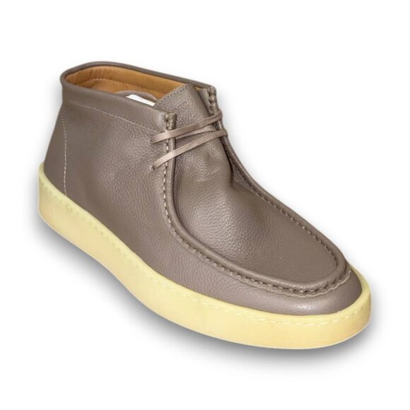 BOSS Clay Desert Boots Men's Beige Leather Chukka US 9 (UK 8 EU 42) MSRP $230 - Picture 1 of 4
